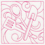 Cozy Kitchen Quilting - Utensils (Double Run)