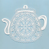 Sweet Teapot Doily (Battenburg Lace)