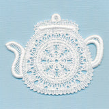 Sweet Teapot Doily (Battenburg Lace)