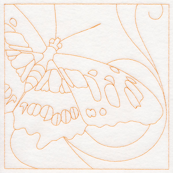 Dazzling Butterfly Quilting Square (Double Run)