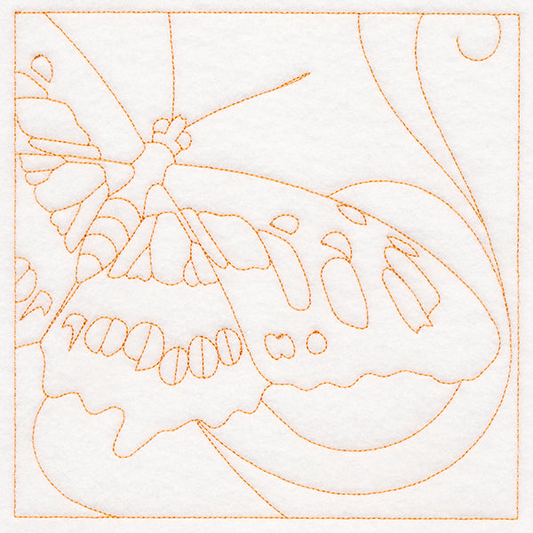 Dazzling Butterfly Quilting Square (Double Run)