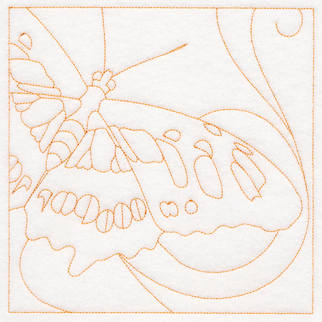 Dazzling Butterfly Quilting Square (Double Run)