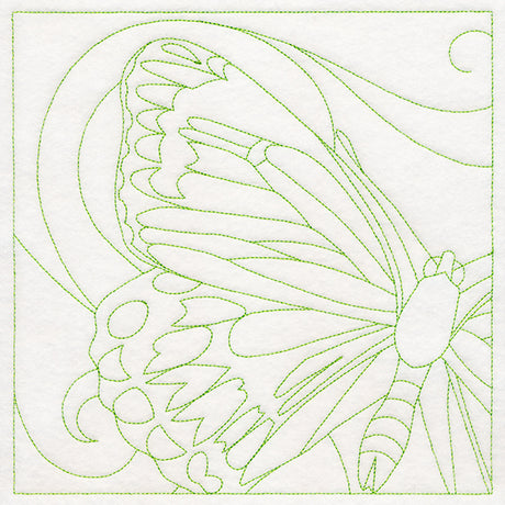 Charming Butterfly Quilting Square (Double Run)