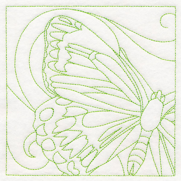 Charming Butterfly Quilting Square (Double Run)