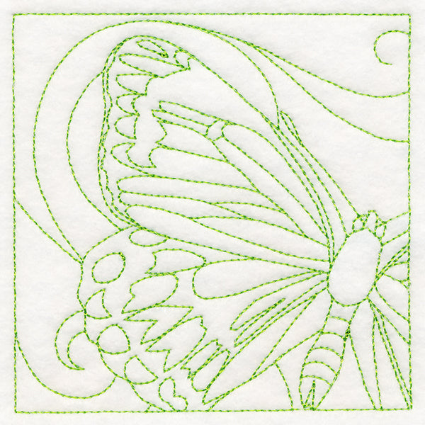 Charming Butterfly Quilting Square (Double Run)