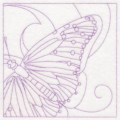 Mesmerizing Butterfly Quilting Square (Double Run)