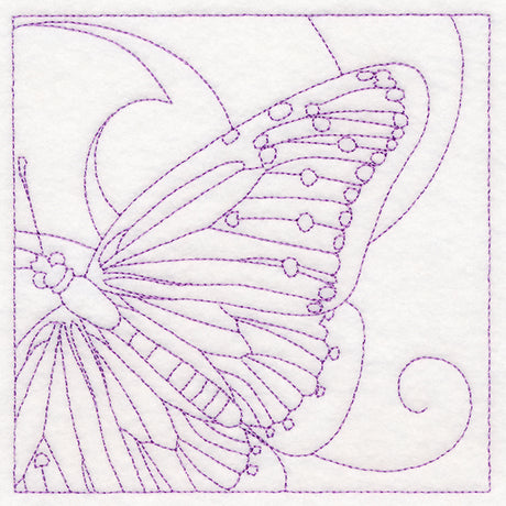 Mesmerizing Butterfly Quilting Square (Double Run)