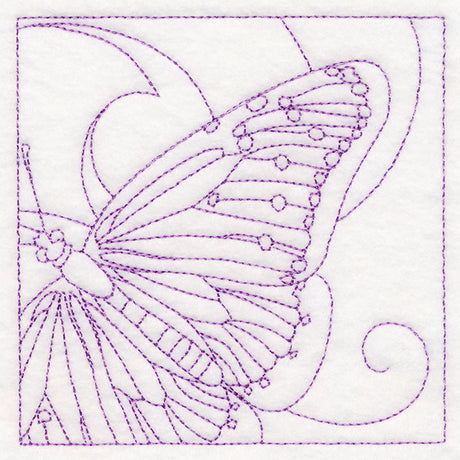 Mesmerizing Butterfly Quilting Square (Double Run)