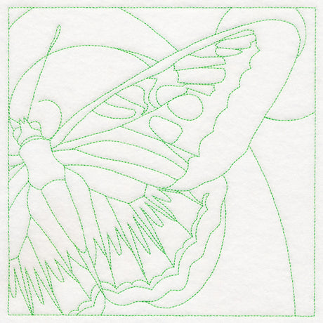 Beautiful Butterfly Quilting Square (Double Run)