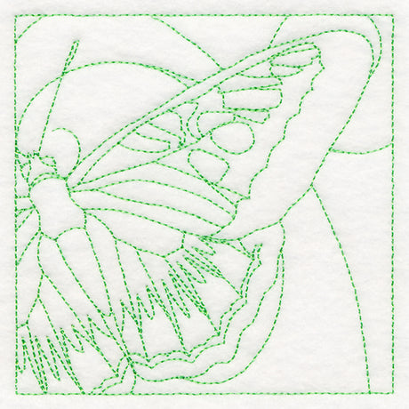 Beautiful Butterfly Quilting Square (Double Run)