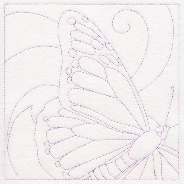 Captivating Butterfly Quilting Square (Double Run)