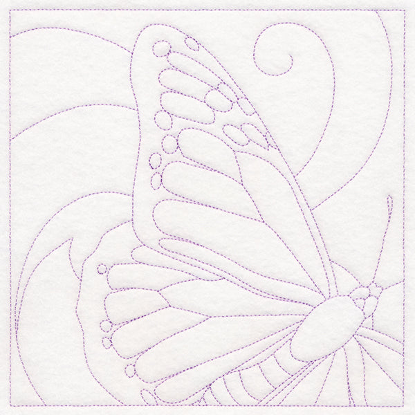 Captivating Butterfly Quilting Square (Double Run)