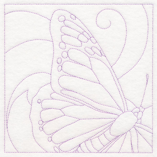 Captivating Butterfly Quilting Square (Double Run)