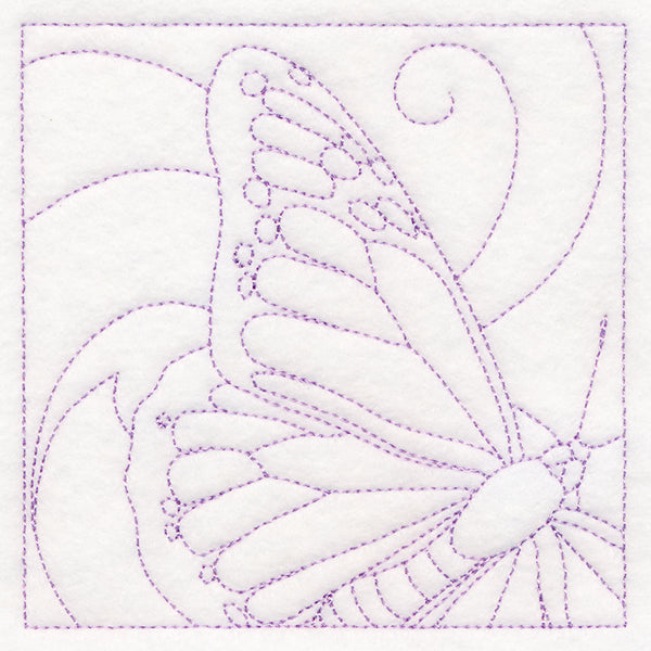 Captivating Butterfly Quilting Square (Double Run)
