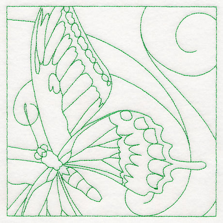 Lovely Butterfly Quilting Square (Double Run)