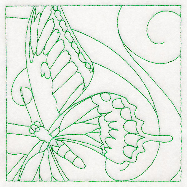 Lovely Butterfly Quilting Square (Double Run)