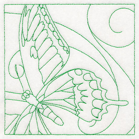 Lovely Butterfly Quilting Square (Double Run)