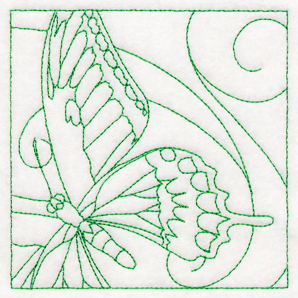 Lovely Butterfly Quilting Square (Double Run)