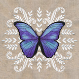 Blue Morpho Butterfly Medallion