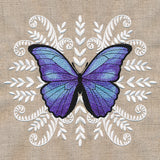 Blue Morpho Butterfly Medallion