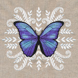 Blue Morpho Butterfly Medallion