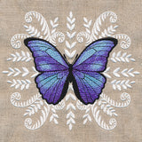 Blue Morpho Butterfly Medallion
