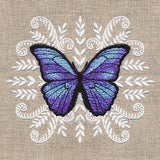 Blue Morpho Butterfly Medallion