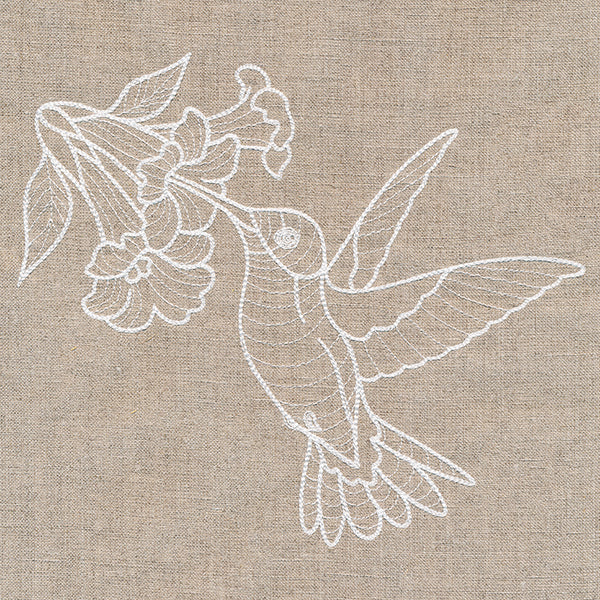 Rustic Garden Hummingbird and Trumpet Vine