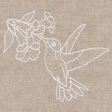 Rustic Garden Hummingbird and Trumpet Vine