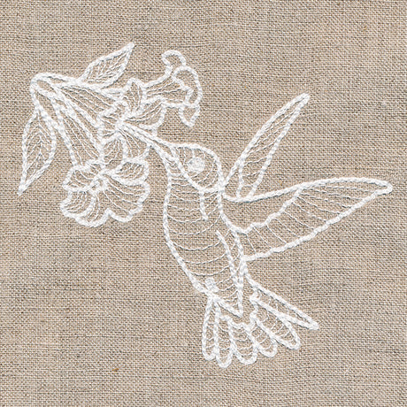 Rustic Garden Hummingbird and Trumpet Vine