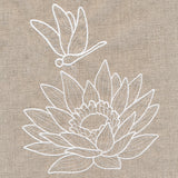 Rustic Garden Dragonfly and Lotus