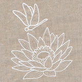 Rustic Garden Dragonfly and Lotus