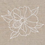 Rustic Garden Bumblebee and Hollyhock