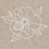 Rustic Garden Bumblebee and Hollyhock