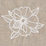 Rustic Garden Bumblebee and Hollyhock