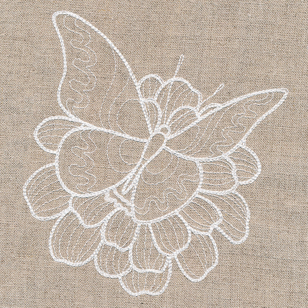 Rustic Garden Butterfly and Zinnia