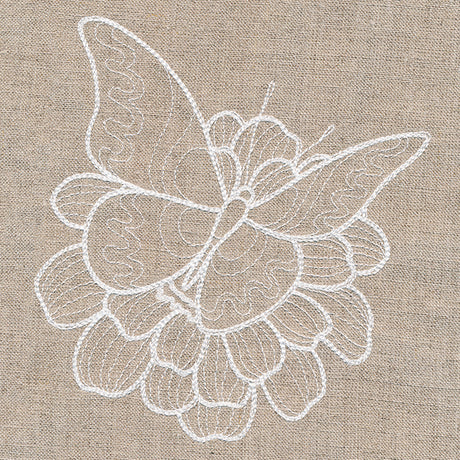 Rustic Garden Butterfly and Zinnia