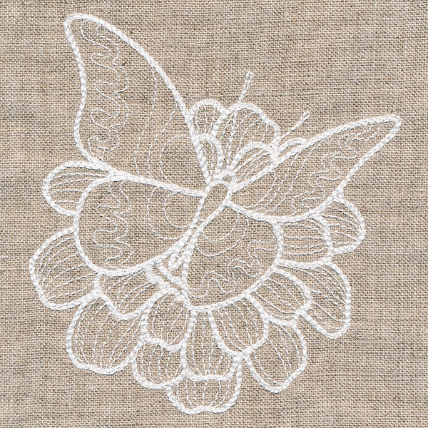 Rustic Garden Butterfly and Zinnia