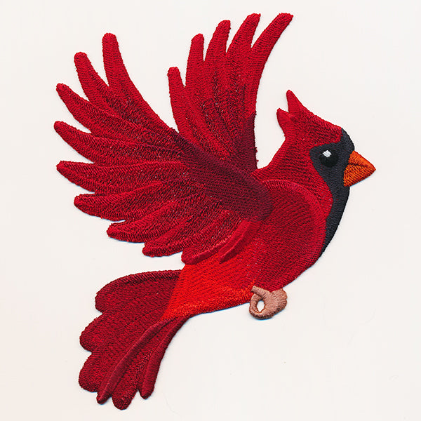 Free-Flying Cardinal (In-the-Hoop)