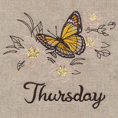 Blessed Thursday - Monarch & Almond Blossom