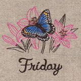 Blessed Friday - Red-Spotted Purple & Lily