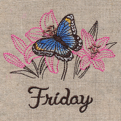 Blessed Friday - Red-Spotted Purple & Lily