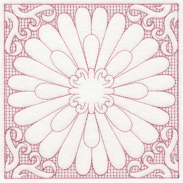 Blooming Beauty Aster (Trapunto)