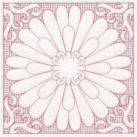 Blooming Beauty Aster (Trapunto)