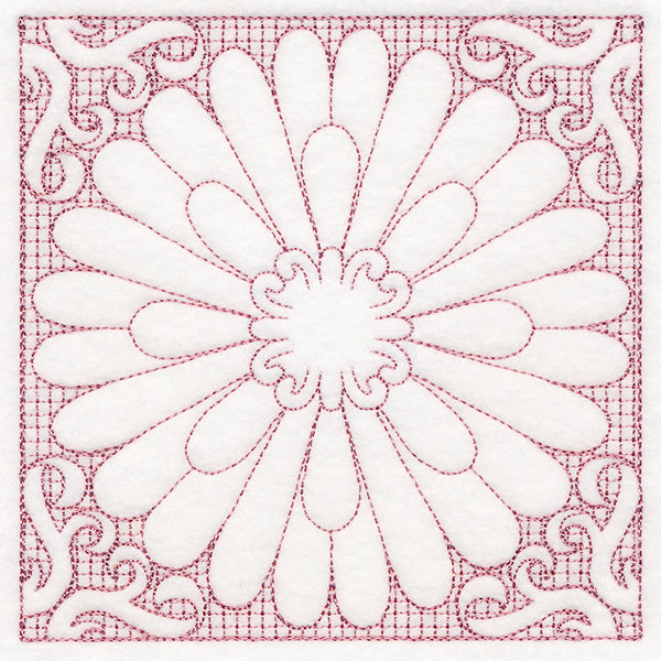 Blooming Beauty Aster (Trapunto)