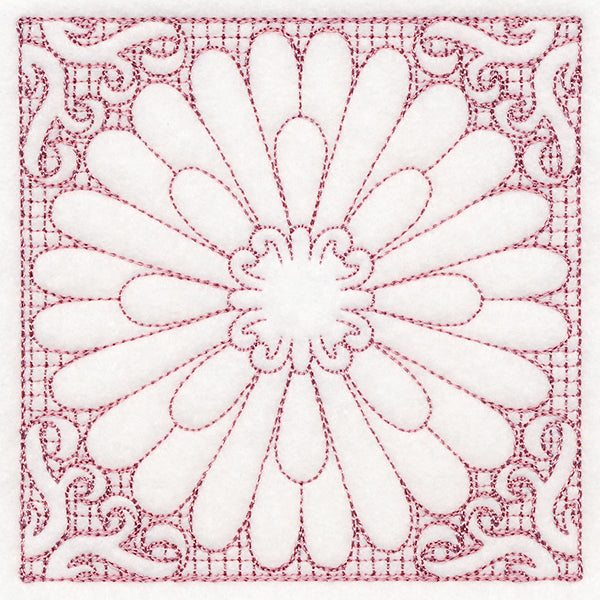 Blooming Beauty Aster (Trapunto)