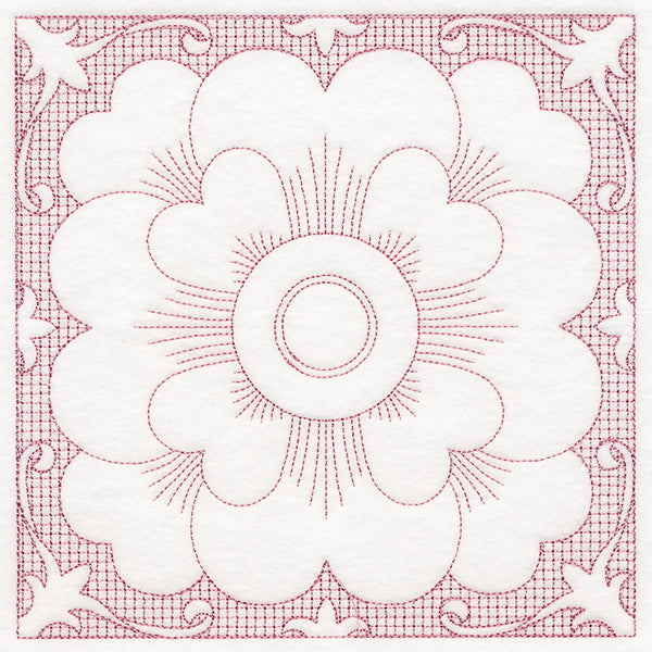 Blooming Beauty Wild Rose (Trapunto)