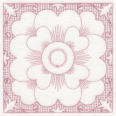 Blooming Beauty Wild Rose (Trapunto)