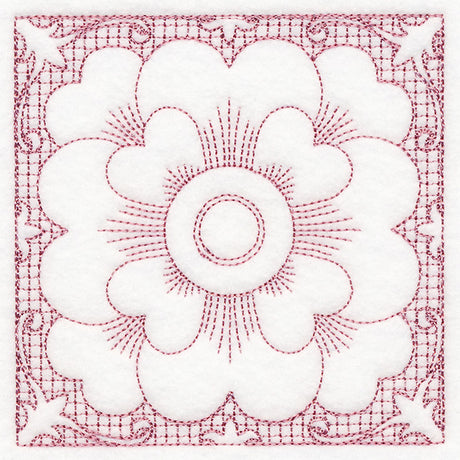 Blooming Beauty Wild Rose (Trapunto)