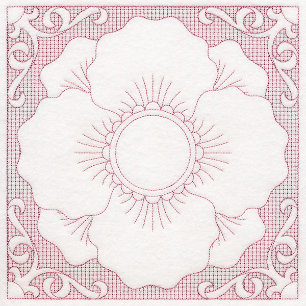 Blooming Beauty Poppy (Trapunto)